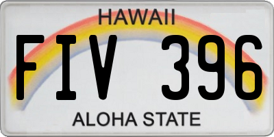 HI license plate FIV396