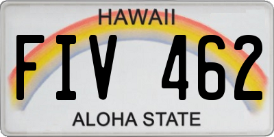 HI license plate FIV462