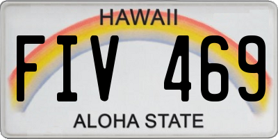HI license plate FIV469