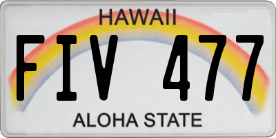 HI license plate FIV477