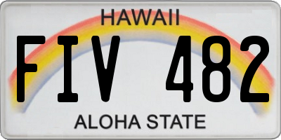 HI license plate FIV482
