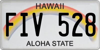 HI license plate FIV528