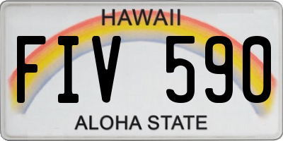 HI license plate FIV590