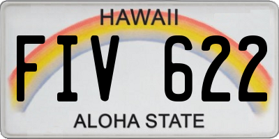 HI license plate FIV622