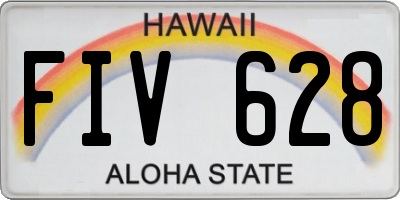 HI license plate FIV628