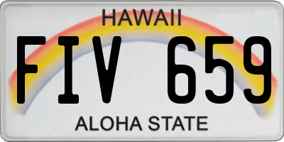 HI license plate FIV659