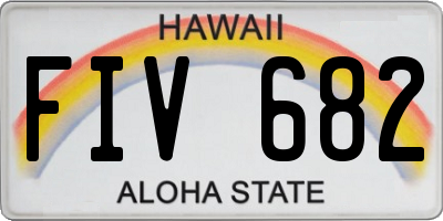 HI license plate FIV682