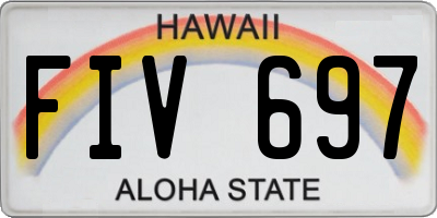 HI license plate FIV697