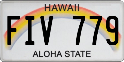 HI license plate FIV779