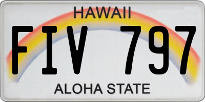 HI license plate FIV797
