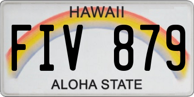 HI license plate FIV879
