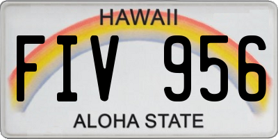 HI license plate FIV956