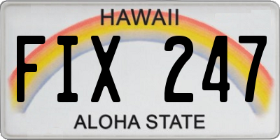 HI license plate FIX247