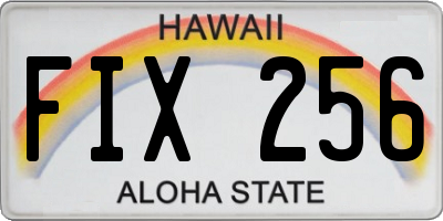 HI license plate FIX256