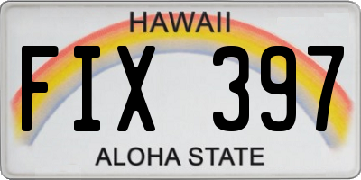 HI license plate FIX397