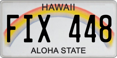 HI license plate FIX448