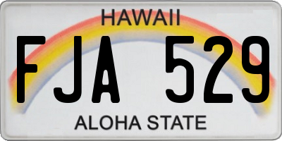 HI license plate FJA529