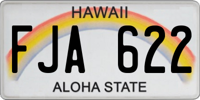 HI license plate FJA622