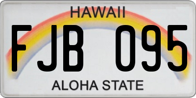 HI license plate FJB095