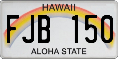 HI license plate FJB150