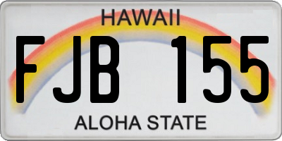 HI license plate FJB155
