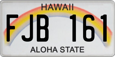 HI license plate FJB161