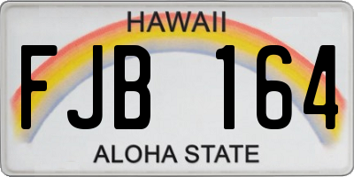 HI license plate FJB164