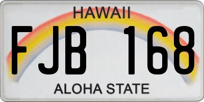 HI license plate FJB168