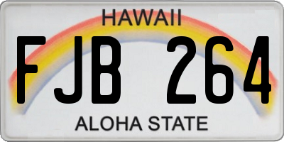 HI license plate FJB264