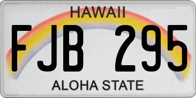 HI license plate FJB295