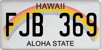 HI license plate FJB369