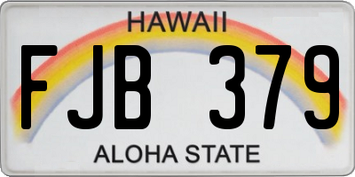 HI license plate FJB379
