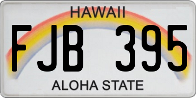 HI license plate FJB395