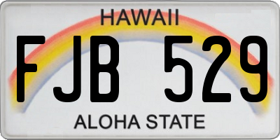 HI license plate FJB529