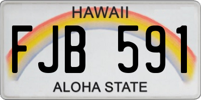 HI license plate FJB591