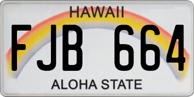 HI license plate FJB664