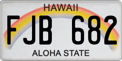 HI license plate FJB682