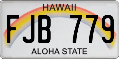 HI license plate FJB779