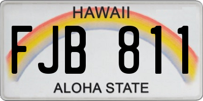 HI license plate FJB811