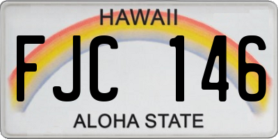 HI license plate FJC146