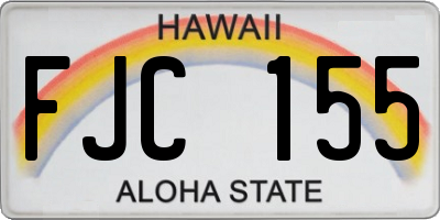 HI license plate FJC155