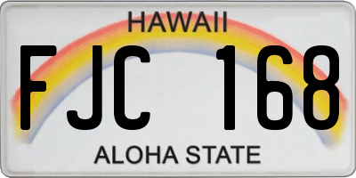 HI license plate FJC168