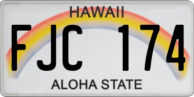 HI license plate FJC174