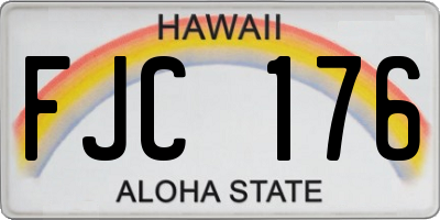 HI license plate FJC176