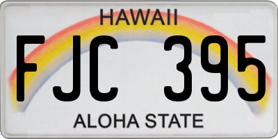HI license plate FJC395