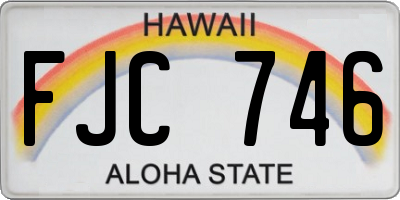 HI license plate FJC746