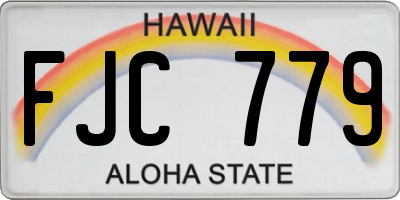 HI license plate FJC779