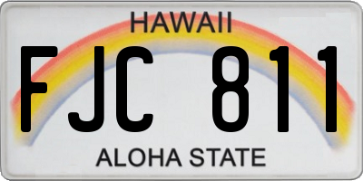 HI license plate FJC811