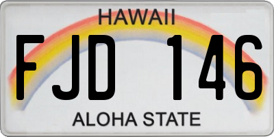 HI license plate FJD146