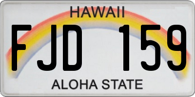 HI license plate FJD159
